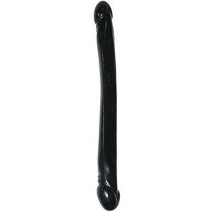 Doc Johnson Built In America dubbele dildo Smooth Double Header, 18 zwart - 44,96 cm