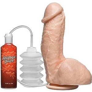 Doc Johnson Realistic Cocks realistische dildo The Amazing Squirting Realistic Cockkin Beige - 18,8 cm