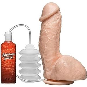 Spuitende Dildo Met Balzak - 13 Cm