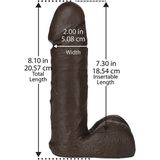 8 Inch Realistic Cock - Black