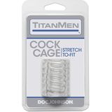 TitanMen - Stretch Cock Cage Clear