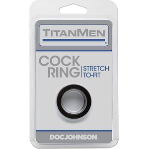 Doc Johnson Titanmen - Cockring - Zwart - 45 mm - Ø 40 mm