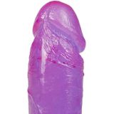 Crystal Jellies - Realistic Cock with Balls - 8 Inch - Purple
