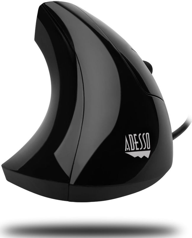 Adesso - iMouse E1 - Ergonomische Muis - Zwart - 1600 dpi