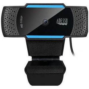 Adesso - CyberTrack H5 - Webcam - Zwart/blauw - 1080p HD - Dubbele Microfoon