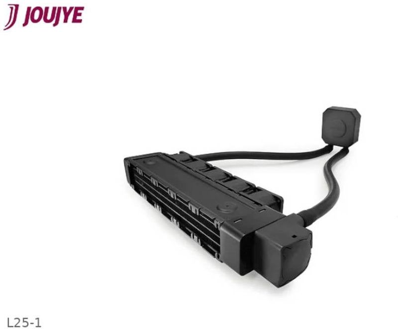 Dynatron - L25-1 - Waterkoelsysteem - Zwart - 2,9 L/min debiet, 5 PWM-ventilatoren, max. 250W TDP