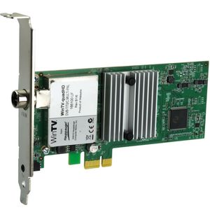 Hauppauge WinTV-quadHD - 01607 - HD PCI-Express kaart (DVB-T/T2 en DVB-C, tot vier verschillende tv-zenders tegelijkertijd bekijken of opnemen)