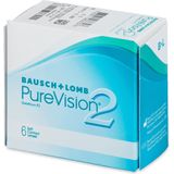 PureVision 2 (6 lenzen) - dag- en nachtlenzen, silicone hydrogel sferische en asferische, Balafilcon A (silicone-hydrogel)