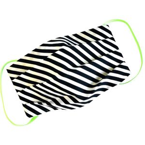 I Want YOU - Naked Mask Stripes - Mondkapje - Zwart-witte Strepen - 1 stuk