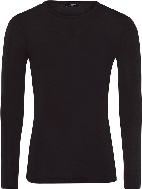 Hanro Shirt 'Woolen Silk'  zwart