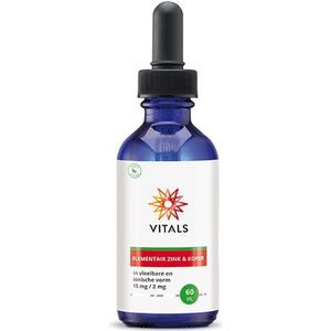 Vitals - Elementair Zink & Koper - 60 ml - ionische vorm