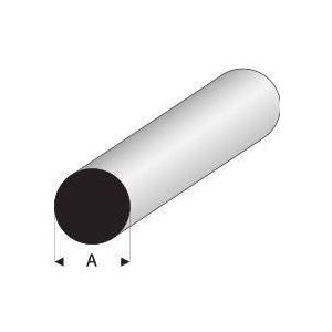 Evergreen Polystyreen profiel rond vol - 221 pak 10 stuks 1.2 mm