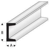 Evergreen Polystyreen U profiel - 262 pak 4 stuks 2.0 mm