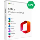 Microsoft Office 2021 - 5 Gebruikers - 5 PC - Professioneel Plus