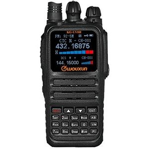 KG-UV8H WOUXUN VHF-UHF Dual Band, 10 W vermogen, 999 kanalen, LCD-kleurenscherm, Dual Channels