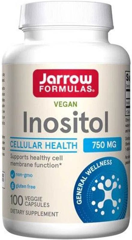 Jarrow Formulas - Inositol - 100 Capsules - 750 mg - Plantaardige Ingrediënten