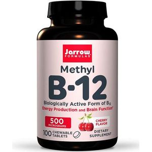 Methyl B-12 Cherry Flavor 500 mcg (100 Lozenges) - Jarrow Formulas