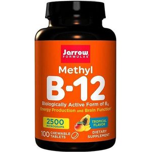 B12 - Methylcobalamine 2500mcg 100 zuigtabletten tropische smaak | Jarrow Formulas