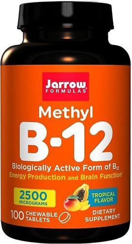 B12 - Methylcobalamine 2500mcg 100 zuigtabletten tropische smaak | Jarrow Formulas