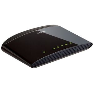 D-Link DES-1005D Unmanaged Fast Ethernet (10/100) Zwart