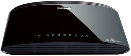 D-Link DES-1008D Unmanaged Fast Ethernet (10/100) Zwart