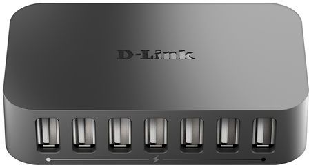 D-Link DUB-H7 USB 2.0 Type-B 480 Mbit/s Zwart