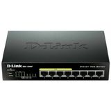 D-Link DGS-1008P Gigabit PoE-Switch, 8 poorten, 10/100/1000 Mbps, ideaal voor het delen van verbindingen en voor netwerken in klein/thuiskantoor