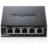 D-Link Des-105/E (5 Havens), Netwerkschakelaar, Zwart