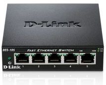 D-Link DES-105 Unmanaged L2 Zwart