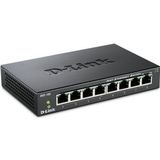 D-Link DES-108 Layer2 Fast Ethernet Switch Metaal, 8 Poorts zwart