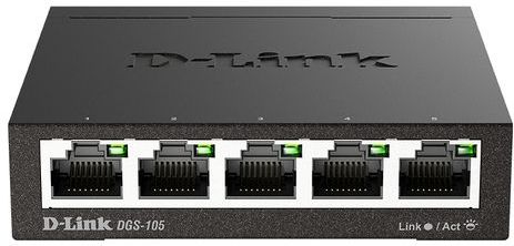 D Link DGS 105 Netwerkswitch 5 poorts Unmanaged