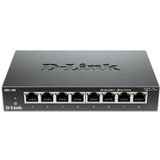D-link - Dgs-108 - Switch - Gigabit Ethernet - 8 Poorten - Plug & Play