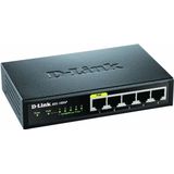 D-Link DES-1005P Unmanaged L2 Fast Ethernet (10/100) Power over Ethernet (PoE) Zwart