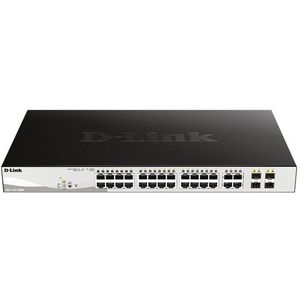 D-Link DGS-1210-28P Managed L2 Gigabit Ethernet (10/100/1000) Power over Ethernet (PoE) 1U Zwart