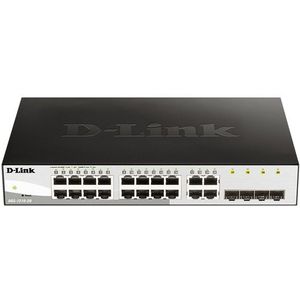 D-Link DGS-1210-20 Managed L2 Gigabit Ethernet (10/100/1000) 1U Zwart