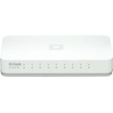 D-Link GO-SW-5E/E Ethernet Easy Desktop Switch 8 poorten. wit