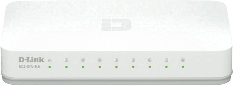 D-Link GO-SW-8E/E netwerk-switch Unmanaged Fast Ethernet (10/100) Wit