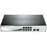 D-Link DGS-1210-08P Managed L2/L3 Gigabit Ethernet (10/100/1000) Power over Ethernet (PoE) Zwart