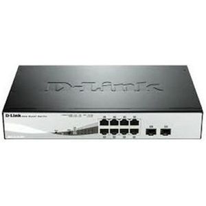 D-Link DGS-1210-08P Managed L2/L3 Gigabit Ethernet (10/100/1000) Power over Ethernet (PoE) Zwart