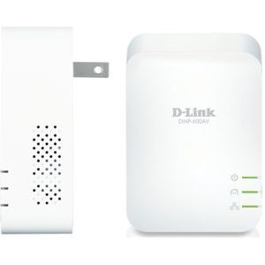 D-Link DHP-601AV HomePlug AV2 1000 HD, 2 adapters – ideaal voor het genieten van de multi-tv-service thuis, wit