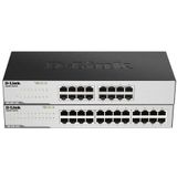 D-Link GO-SW-24G Unmanaged L2 Gigabit Ethernet (10/100/1000) 1U Zwart