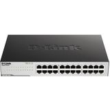 D-Link GO-SW-24G Unmanaged L2 Gigabit Ethernet (10/100/1000) 1U Zwart
