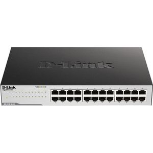 D-Link GO-SW-24G Unmanaged L2 Gigabit Ethernet (10/100/1000) 1U Zwart