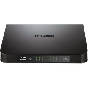 D-Link GO-SW-24G Unmanaged L2 Gigabit Ethernet (10/100/1000) 1U Zwart