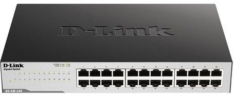D-Link GO-SW-24G Unmanaged L2 Gigabit Ethernet (10/100/1000) 1U Zwart