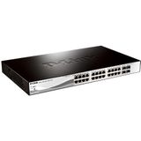 D-Link DGS-1210-28P Managed L2 Gigabit Ethernet (10/100/1000) Power over Ethernet (PoE) 1U