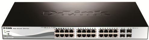 D-Link DGS-1210-28P Managed L2 Gigabit Ethernet (10/100/1000) Power over Ethernet (PoE) 1U