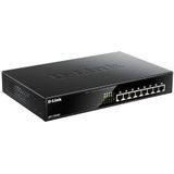 D-Link DGS-1008MP Unmanaged Gigabit Ethernet (10/100/1000) Power over Ethernet (PoE) 1U Zwart