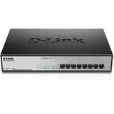 D-Link DGS-1008MP 8-poorts Desktop Gigabit Switch (8 x 10/100/1000 BASE-T poorten, ondersteunt PoE+)