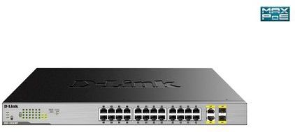 D-Link DGS-1026MP Unmanaged Gigabit Ethernet (10/100/1000) Power over Ethernet (PoE) Zwart, Grijs